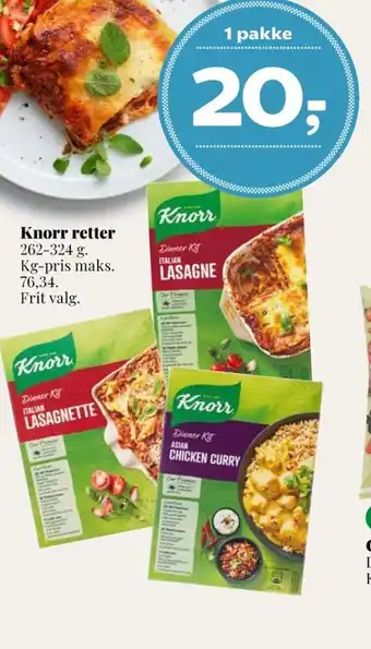 Dagli'Brugsen Knorr pastaretter tilbud