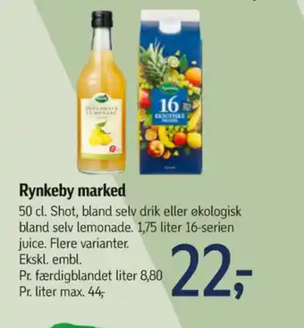 Føtex Rynkeby ingefærshot gurkemeje tilbud