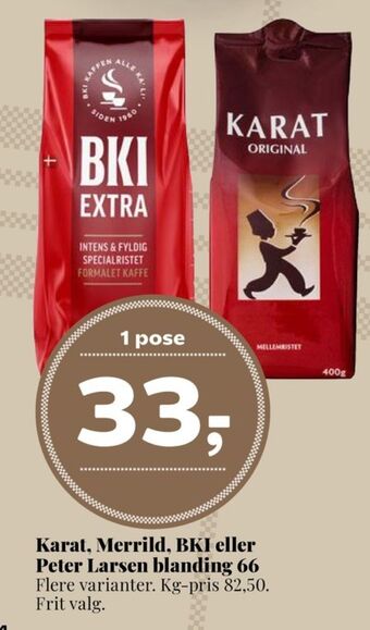 Dagli'Brugsen Original kaffe formalet tilbud