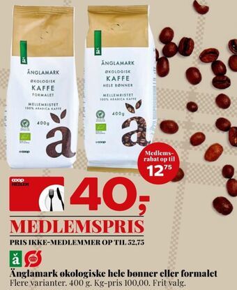 Dagli'Brugsen Änglamark kaffe formalet tilbud
