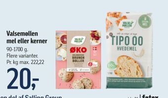 Føtex Valsemøllen brunchboller koldhævet melblanding tilbud
