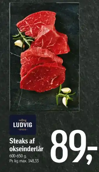 Føtex Ludvig oksesteaks tilbud