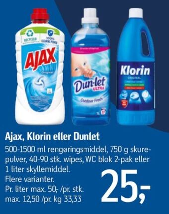 Føtex Ajax rengøring - universal tilbud