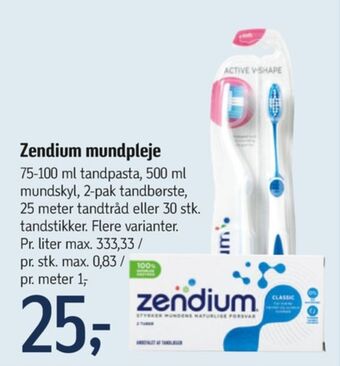 Føtex Zendium tandpasta tilbud