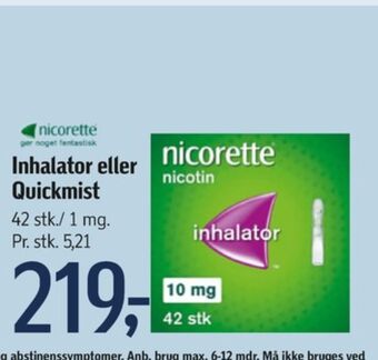 Nicorette nikotininhalator