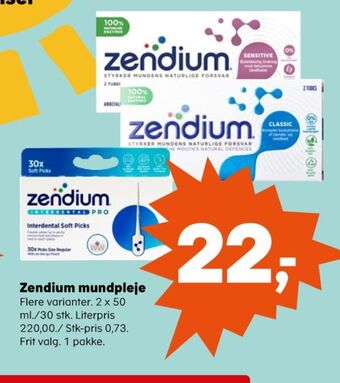 Kvickly Zendium tandpasta tilbud