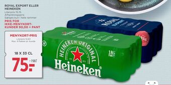 MENY Export øl tilbud