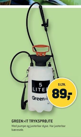 XL-BYG Green it tryksprøjte tilbud