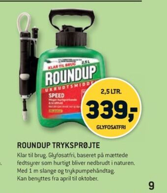 XL-BYG Roundup ukrudtsmiddel tilbud
