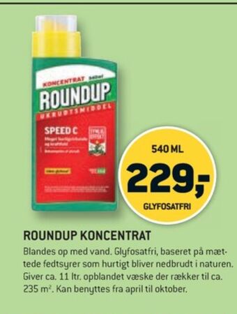 XL-BYG Roundup ukrudtsmiddel tilbud