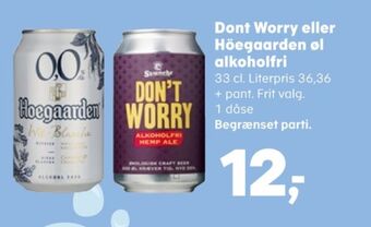 0,0 wit blanche øl - alkoholfri