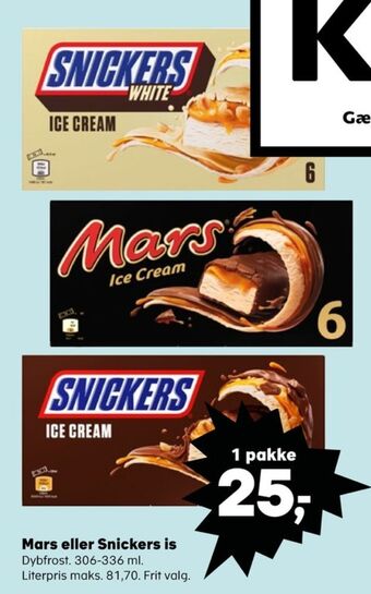 SuperBrugsen Mars issnacks tilbud