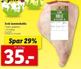 Irsk Lammekølle 2.1-2.8 kg 1/2kg