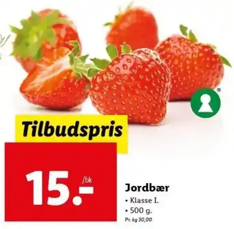 Lidl Jordbær 500g tilbud