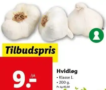 Lidl Hvidløg 200g tilbud
