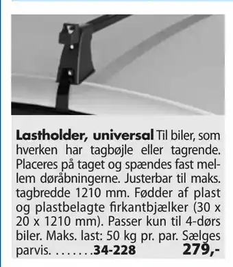 Biltema Lastholder, universal tilbud