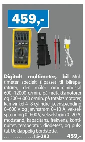 Biltema Digitalt multimeter, bil tilbud