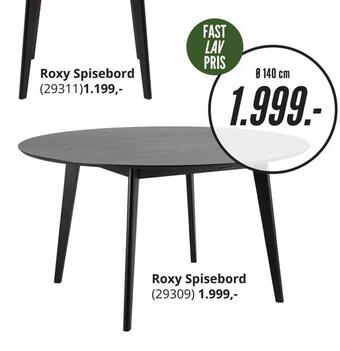 My Home Roxy spisebord tilbud
