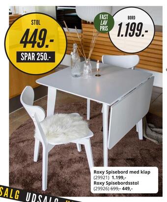 My Home Roxy spisebordsstol tilbud
