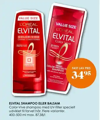 Matas Elvital shampoo eller balsam tilbud