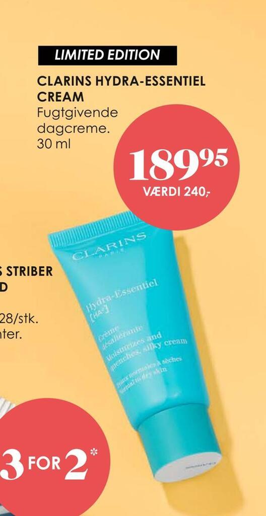 Clarins hydraessentiel cream tilbud hos Matas