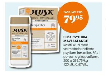 Matas Husk psyllium mavebalance tilbud