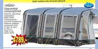 Harald Nyborg Oppusteligt campingfortelt tilbud