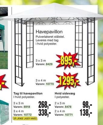 Harald Nyborg Havepavillon tilbud