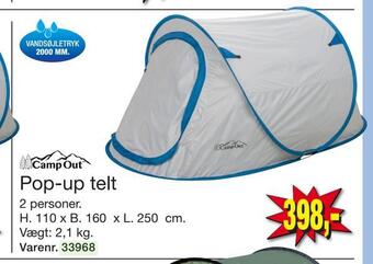 Harald Nyborg Pop-up telt tilbud