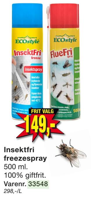 Harald Nyborg Insektfri freezespray tilbud
