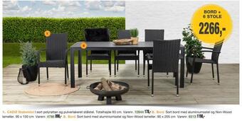 Harald Nyborg Bord + 6 stole tilbud