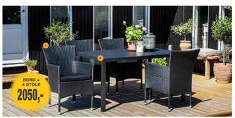 Harald Nyborg Bord + 4 stole tilbud