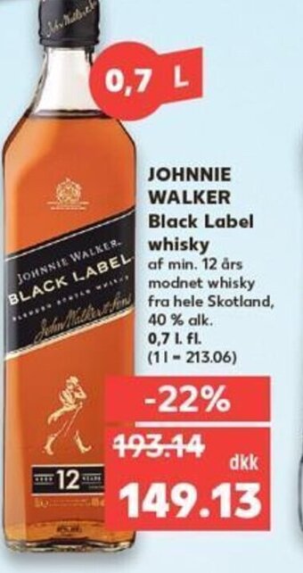 Kaufland DE JOHNNIE WALKER Black Label whisky tilbud