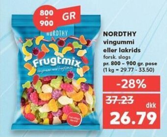 NORDTHY vingummi eller lakrids