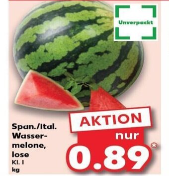 Kaufland Span./ital. Wasser-melone, lose tilbud
