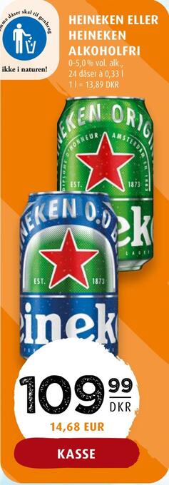 Scandinavian Park Heineken eller heineken alkoholfri tilbud