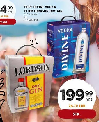 Scandinavian Park Pure divine vodka eller lordson dry gin tilbud