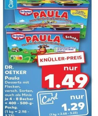 Kaufland DR. OETKER Paula tilbud