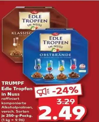 Kaufland TRUMPF Edle Tropfen in Nuss tilbud