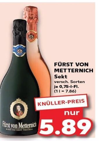 Kaufland FÜRST VON METTERNICH Sekt tilbud