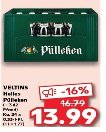 Kaufland VELTINS Helles Pülleken tilbud