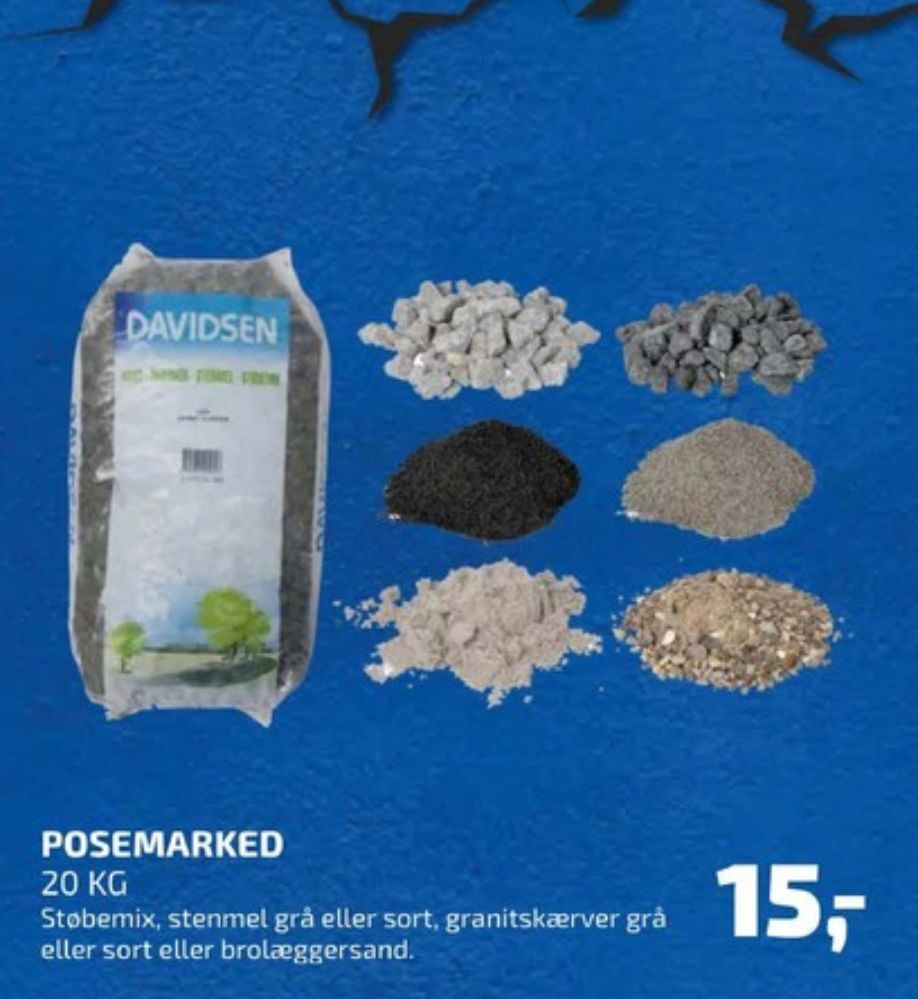 Davidsen fugesand tilbud hos Davidsen