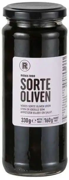 Sorte oliven, 140 g