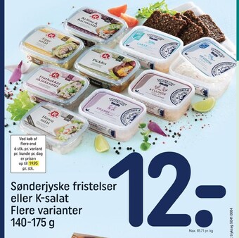 REMA 1000 Sønderjyske fristelser eller k-salat tilbud
