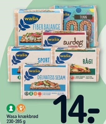 REMA 1000 Wasa knækbrød tilbud
