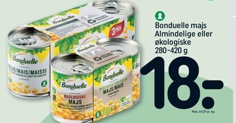 REMA 1000 Bonduelle majs tilbud