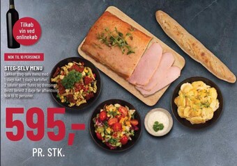 Steg-selv menu