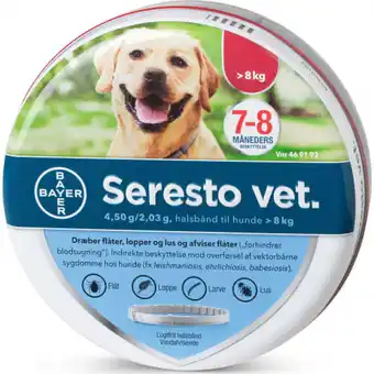 Land & Fritid Seresto vet - hund over 8 kg tilbud