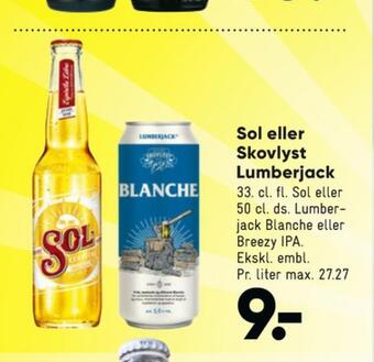 Bilka Sol specialøl tilbud