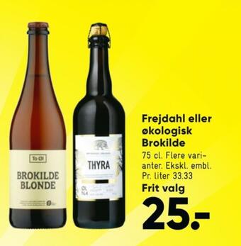 Bilka Brokilde blonde specialøl tilbud